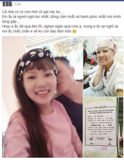 Cong dong tiec thuong co gai 9X qua doi vi ung thu mau-Hinh-2